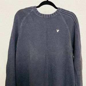 2 - American Eagle Men's Sweaters Blue/Cream